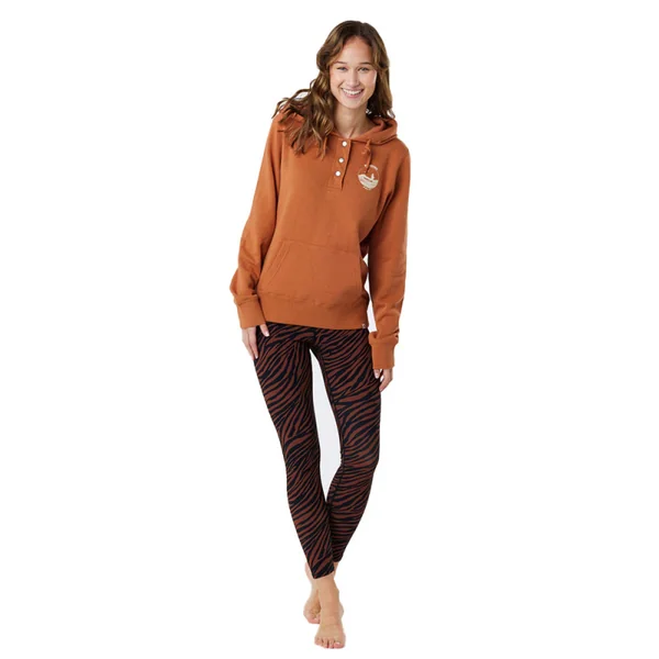 SWEAT FEMME RIP CURL RE-ENTRY MARRON