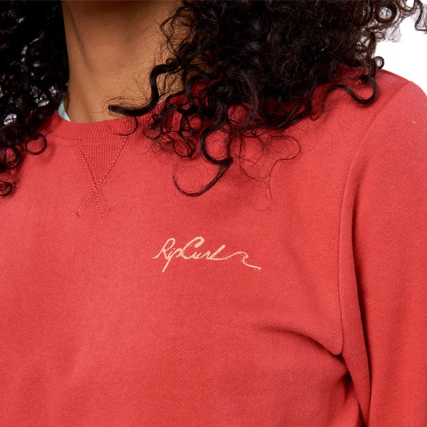 SWEAT FEMME RIPCURL RE ENTRY CREW ROUGE
