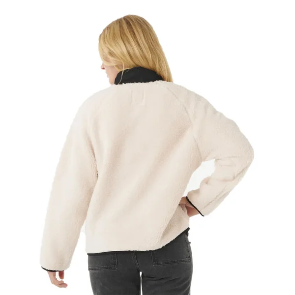 Sweat shirt rip curl shore break polar fleece white-black