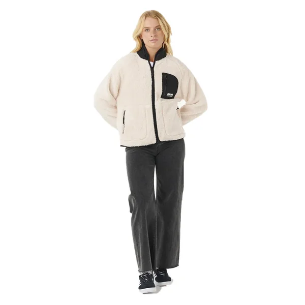 Sweat shirt rip curl shore break polar fleece white-black