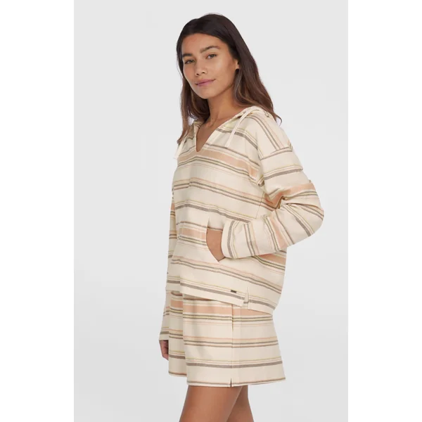 Sweat à capuche Bavaro | White Bavarro Stripe