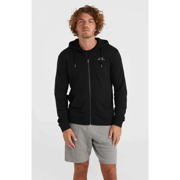 Sweat à capuche et zip intégral O'Neill Small Logo | Black Out