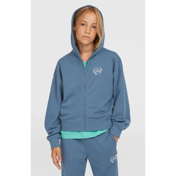 Sweat à capuche et zip intégral Script | Copen Blue