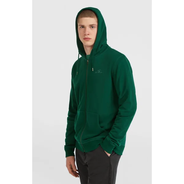 Sweat à capuche et zip intégral Small Logo | Emerald Envy