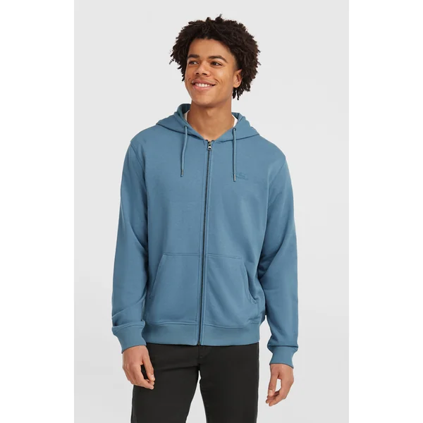 Sweat à capuche et zip intégral Small Logo | Mozart Blue