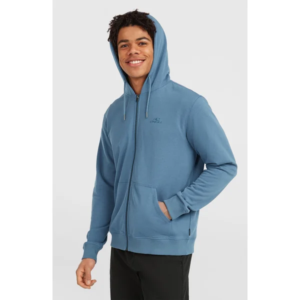 Sweat à capuche et zip intégral Small Logo | Mozart Blue