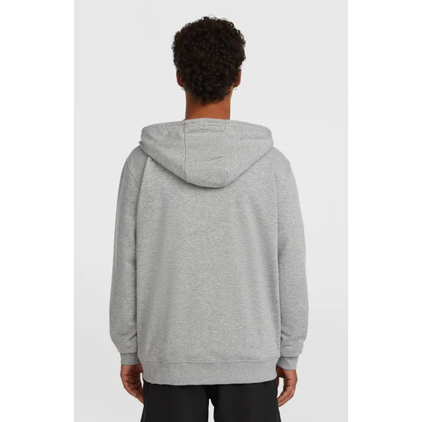 Sweat à capuche et zip intégral Small Logo | Silver Melee