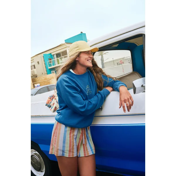 Sweatshirt Beach Vintage Crew | Copen Blue
