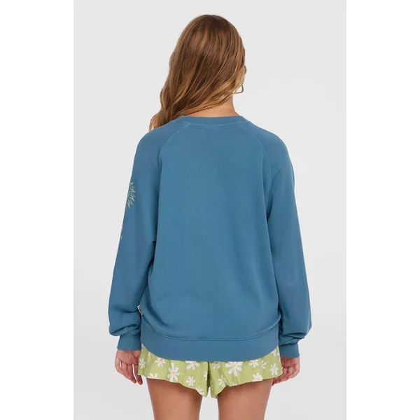 Sweatshirt Beach Vintage Crew | Copen Blue