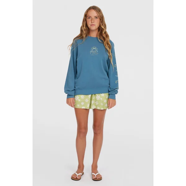 Sweatshirt Beach Vintage Crew | Copen Blue