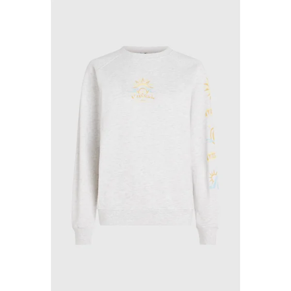Sweatshirt Beach Vintage Crew | White Melange