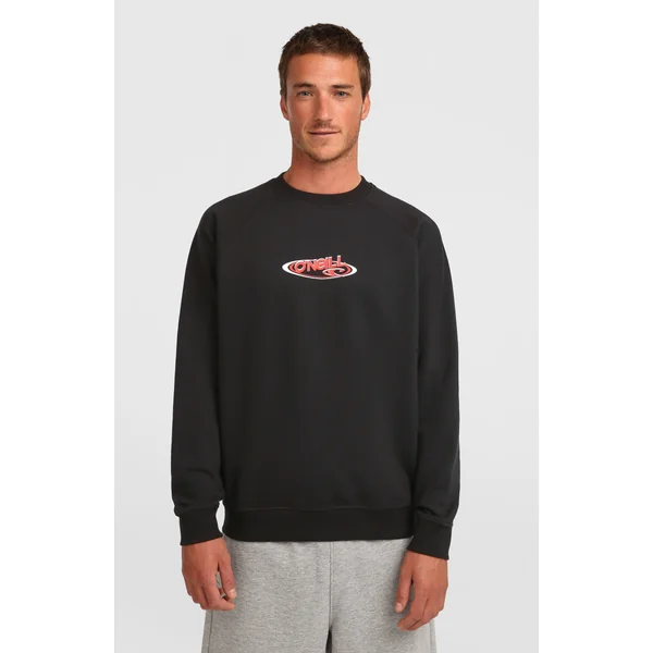 Sweatshirt à col rond Essentials 90s Logo | Black Out
