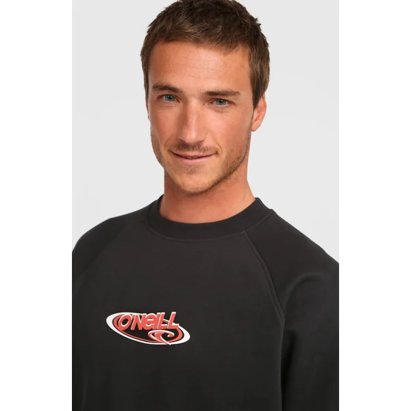 Sweatshirt à col rond Essentials 90s Logo | Black Out