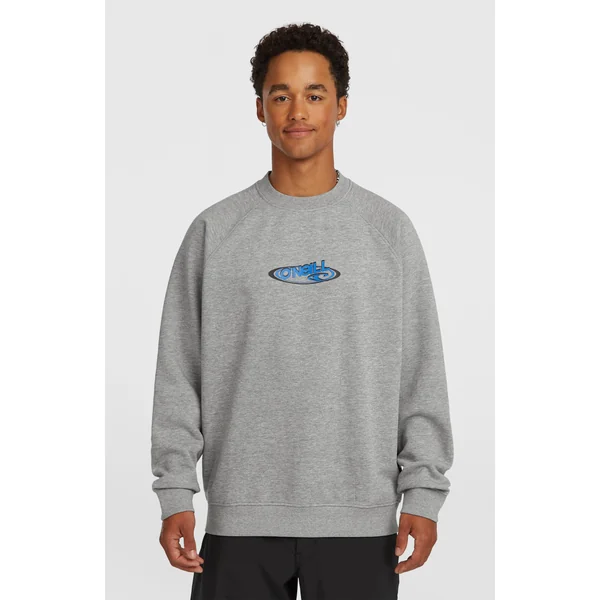 Sweatshirt à col rond Essentials 90s Logo | Silver Melee