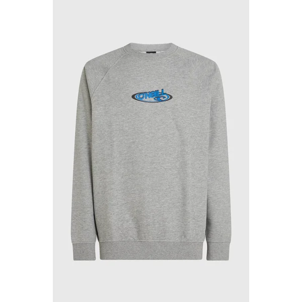 Sweatshirt à col rond Essentials 90s Logo | Silver Melee