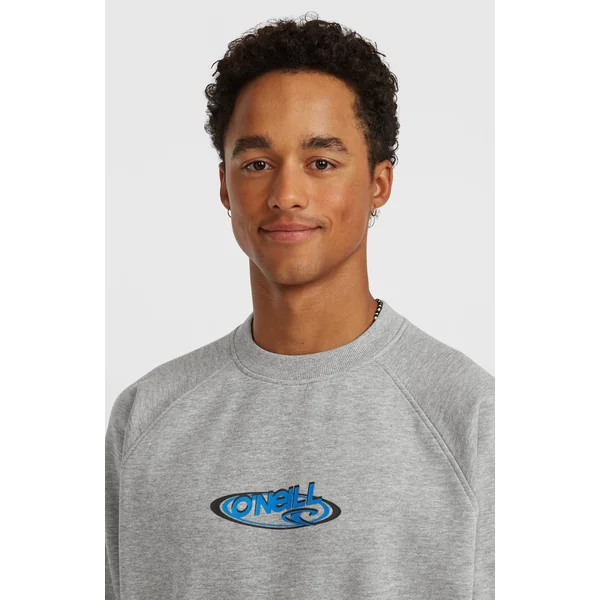 Sweatshirt à col rond Essentials 90s Logo | Silver Melee