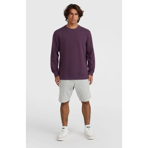 Sweatshirt à col rond Small Logo | Aubergine