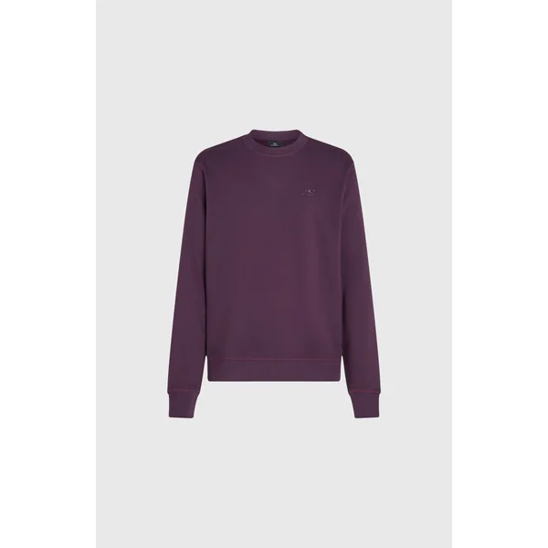 Sweatshirt à col rond Small Logo | Aubergine