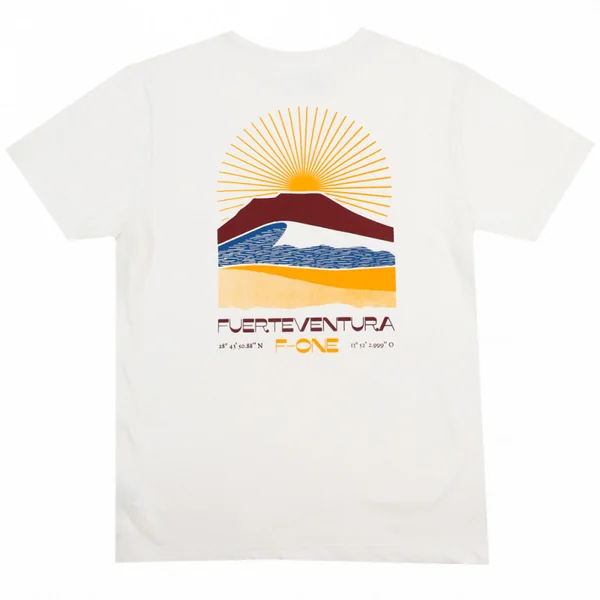 T SHIRT DESTINATION FUERTEVENTURA F ONE BLANC