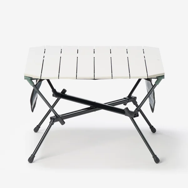 Table de camping compacte, 2 personnes, blanc