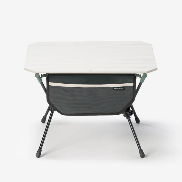 Table de camping compacte, 2 personnes, blanc