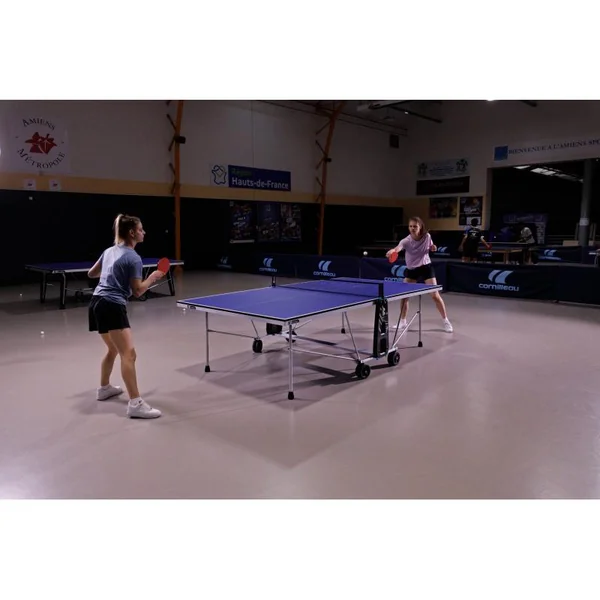 Table de tennis de table Cornilleau - Table 100 Indoor Bleue