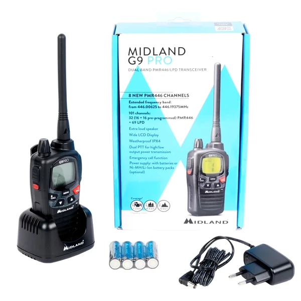 TALKIE WALKIE MIDLAND G9 PRO + OREILLETTES