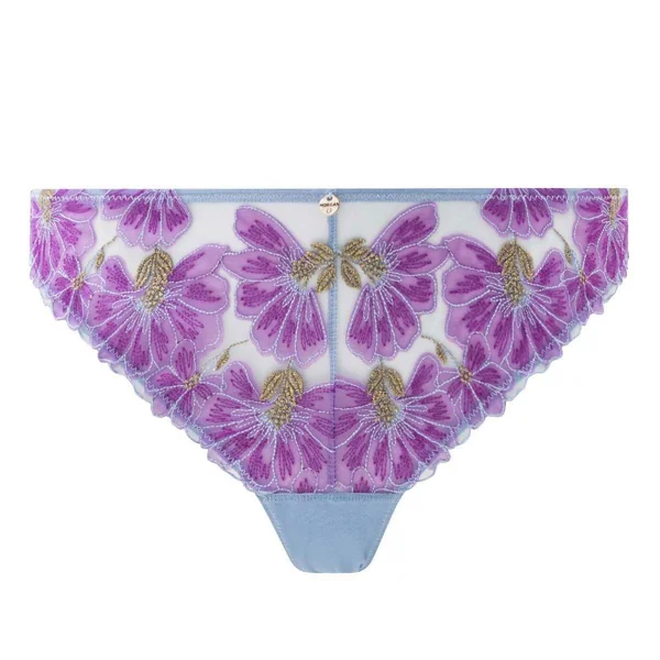 Tanga bleu Clemence Morgan Lingerie