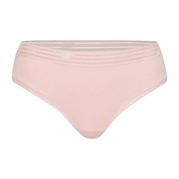 Tanga Blush femme Athena rose en coton Athéna