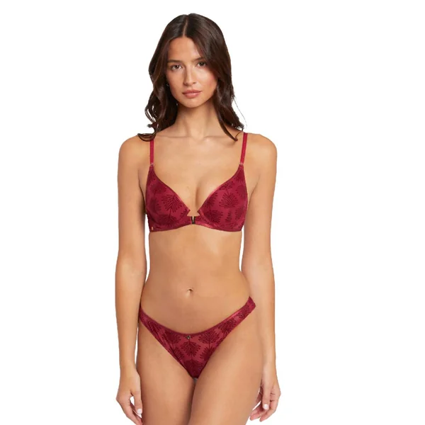 Tanga brésilien bordeaux Alixa rouge Morgan Lingerie