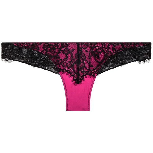 Tanga brésilien noir/fuchsia Dragon Pomm Poire