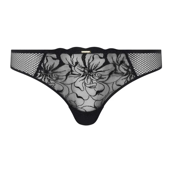 Tanga Chantelle NOIR - FLEURS