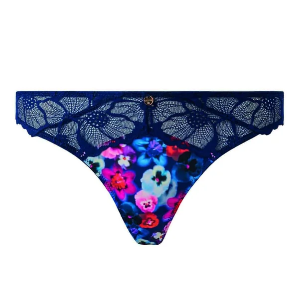 Tanga marine Alma bleu Morgan Lingerie