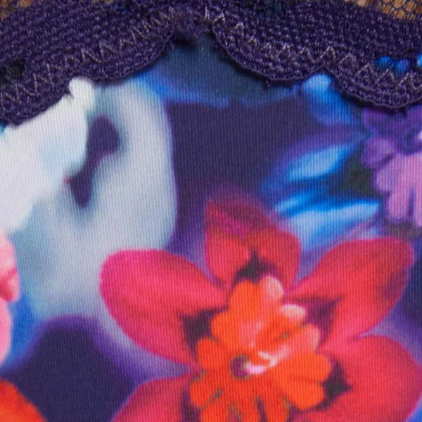 Tanga marine Alma bleu Morgan Lingerie