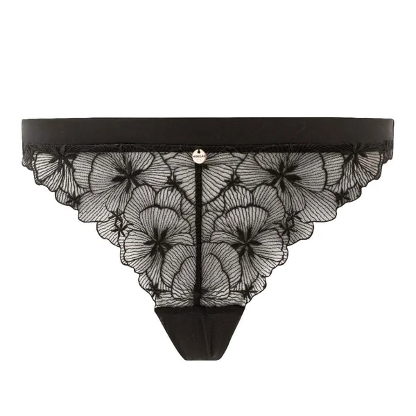 Tanga noir Amandine Morgan Lingerie