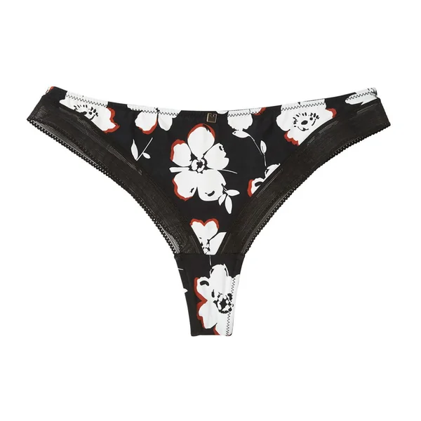 Tanga noir Cookie Camille Cerf x Pomm Poire