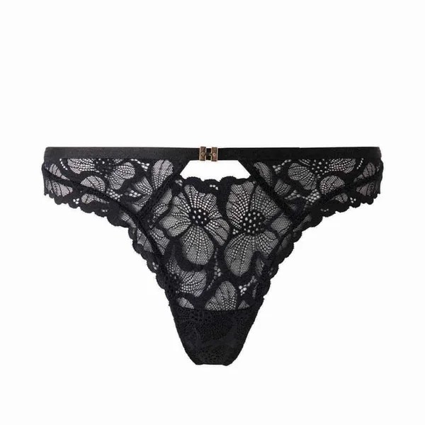 Tanga noir Ophélie Morgan Lingerie
