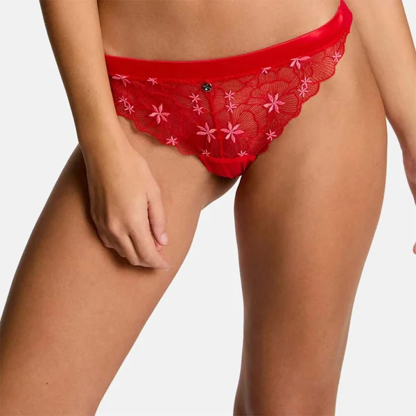 Tanga rouge Amandine Morgan Lingerie