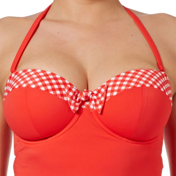 Tankini bandeau à armatures