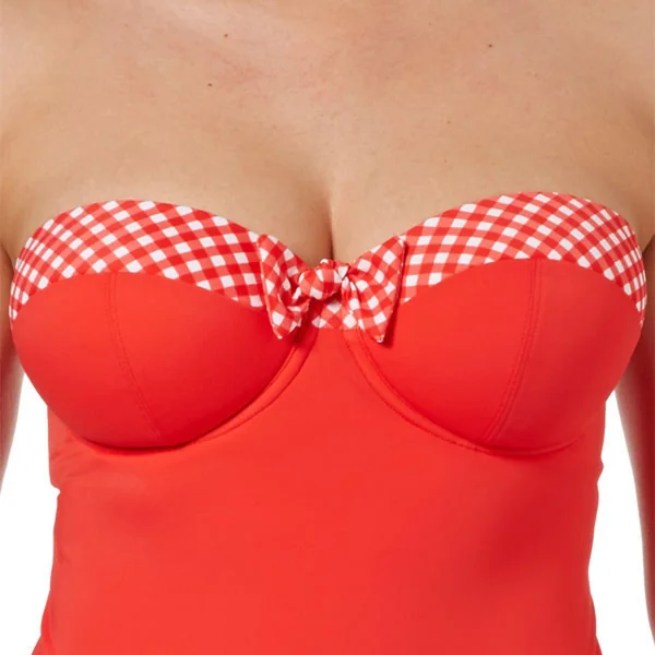 Tankini bandeau à armatures