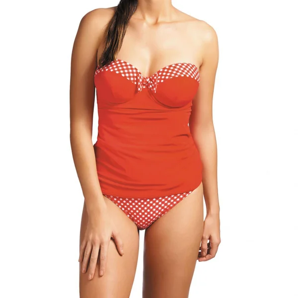 Tankini bandeau à armatures