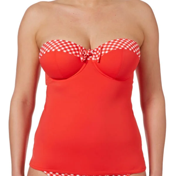 Tankini bandeau à armatures