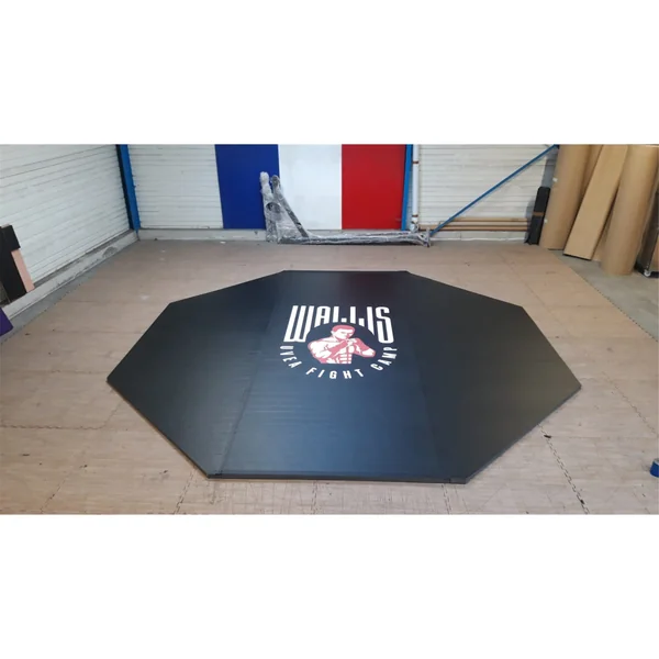 Tapis enroulable cage de MMA 7m Sportcom - Flexiroll noir