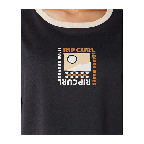 Teeshirt femme RIPCURL Color Block Crop Tee Phantom