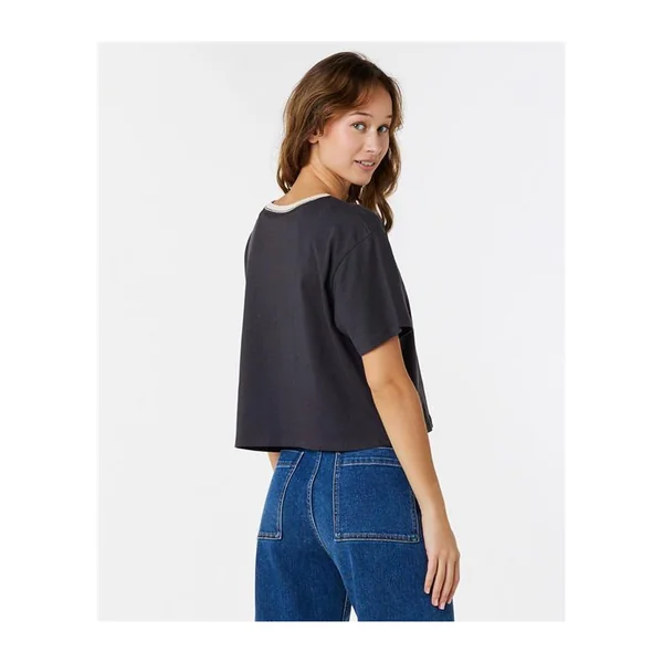 Teeshirt femme RIPCURL Color Block Crop Tee Phantom