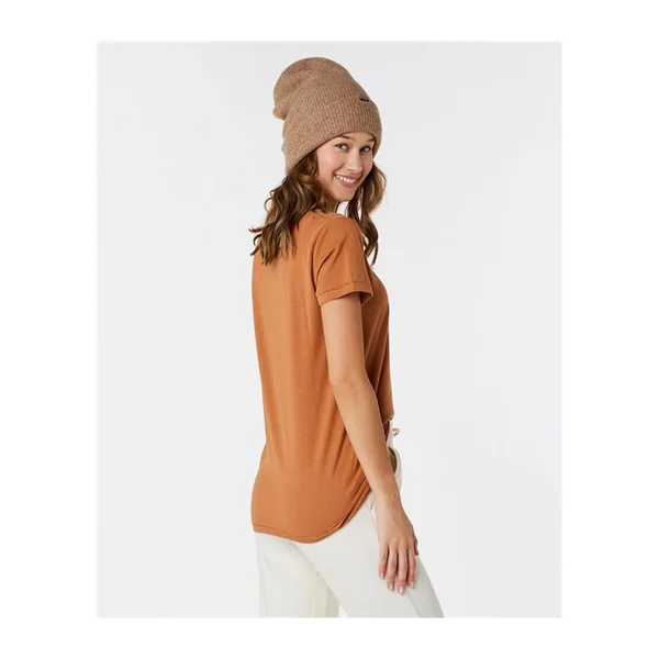 Teeshirt femme RIPCURL Re-Entry Crew Neck Tee Light Brown