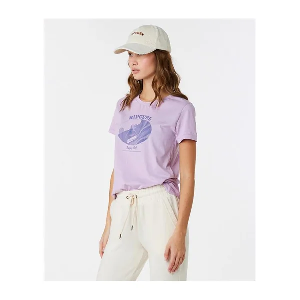 Teeshirt femme RIPCURL Re-Entry Crew Neck Tee Lilac