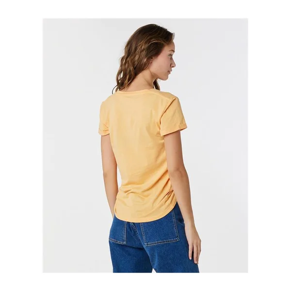 Teeshirt femme RIPCURL Re-Entry V Neck Tee Pastel Orange