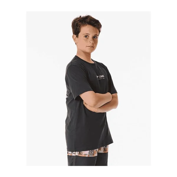 Teeshirt junior RIPCURL Pure Surf Art Tee -Boy Washed Black