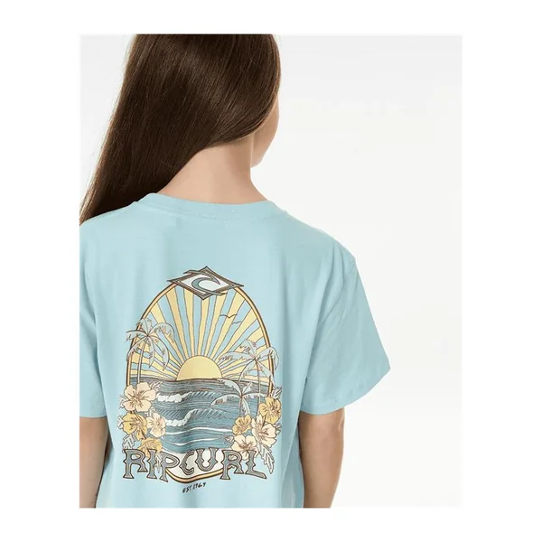 Teeshirt junior RIPCURL Shore Break Tee -Girl Light Blue